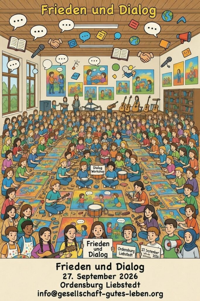Wimmelbild mit Einladung